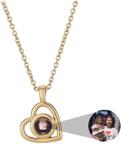 Personalized Picture Projection Necklace for Women - Custom Photo Love Heart Pendant - Customized Portrait Jewelry - Birthday...