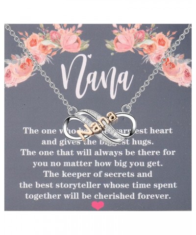 Nana Gift Grandma Gift from Grandkids Nana Necklace Mothers Day Jewelry Nana Infinity Necklace Nana $10.58 Necklaces