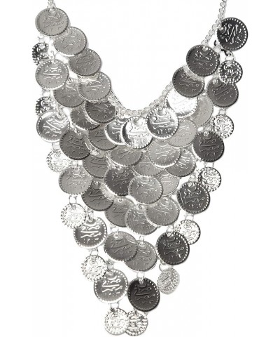 Belly Dance Gypsy Coin Necklace Silver $8.09 Necklaces