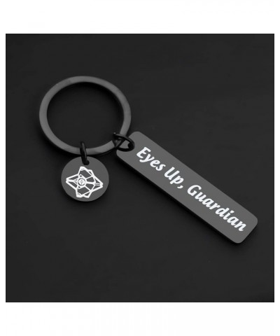 Eyes UP Guardian Keychain Destiny Fans Keychain Gift For Video Gamers Eyes Up Key Blk $10.39 Pendants