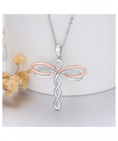 Sterling Silver Celtic Dragonfly Pendant Necklace, Dragonfly Jewelry Gifts for Women $26.49 Necklaces