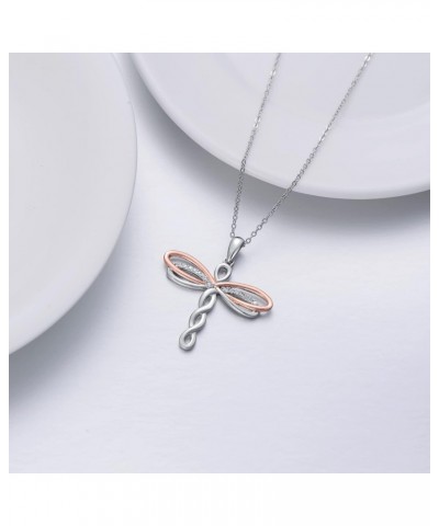 Sterling Silver Celtic Dragonfly Pendant Necklace, Dragonfly Jewelry Gifts for Women $26.49 Necklaces