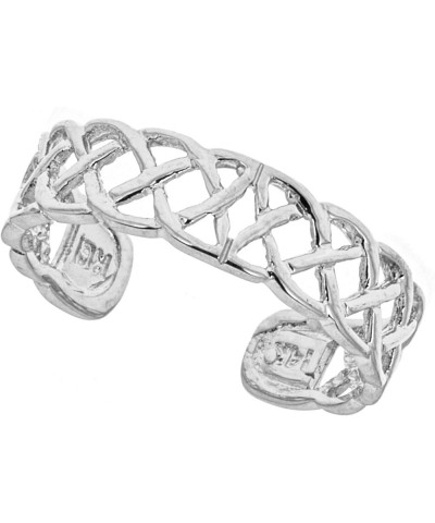 14k Solid Gold Toe Ring Body Art Adjustable (Yellow or White) White Gold $39.84 Body Jewelry