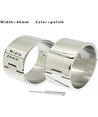 Stainless Steel Men Women Bracelets Fashion Bangles Wrist Anklest Bracelets Removeable O Ring Oval Shape Bangle H053PS Polish...