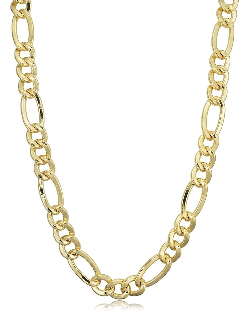 14k Yellow Gold Filled Solid Figaro Link Chain Necklace for Men and Women (3.3 mm, 4.2 mm, 5.2 mm, 6 mm, 7.8 mm or 8.6 mm) 30...