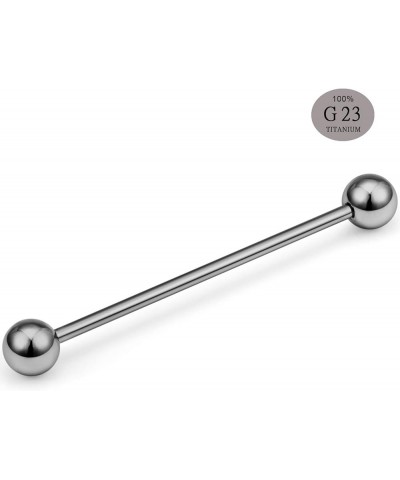 14 Gauge G23 Titanium Short Industrial Barbell Cartilage Earring Body Piercing 28mm 32mm 34mm 38mm Sold by Piece 38mm $7.79 B...