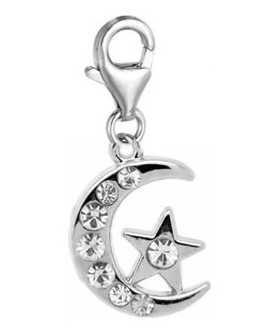 Moon & Star Charm for European Clip on Jewelry w/Lobster Clasp $7.79 Bracelets