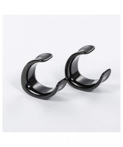 2PCS Sets Saddle Ear Tunnel Plug Piercing Hangers Stretchers Fashion Body Piercing Jewelry Ear Gauges2g-1-3/16'' in 6mm-30mm ...