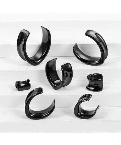 2PCS Sets Saddle Ear Tunnel Plug Piercing Hangers Stretchers Fashion Body Piercing Jewelry Ear Gauges2g-1-3/16'' in 6mm-30mm ...