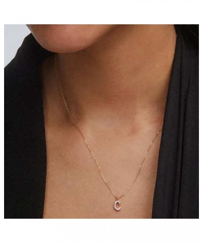 Diamond Letter A-Z Pendant Necklace, Fine Jewelry For Women LETTER C $211.75 Necklaces