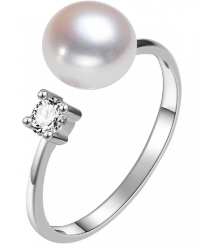 6mm Cultured Freshwater Open Band Pearl Ring $7.98 Rings