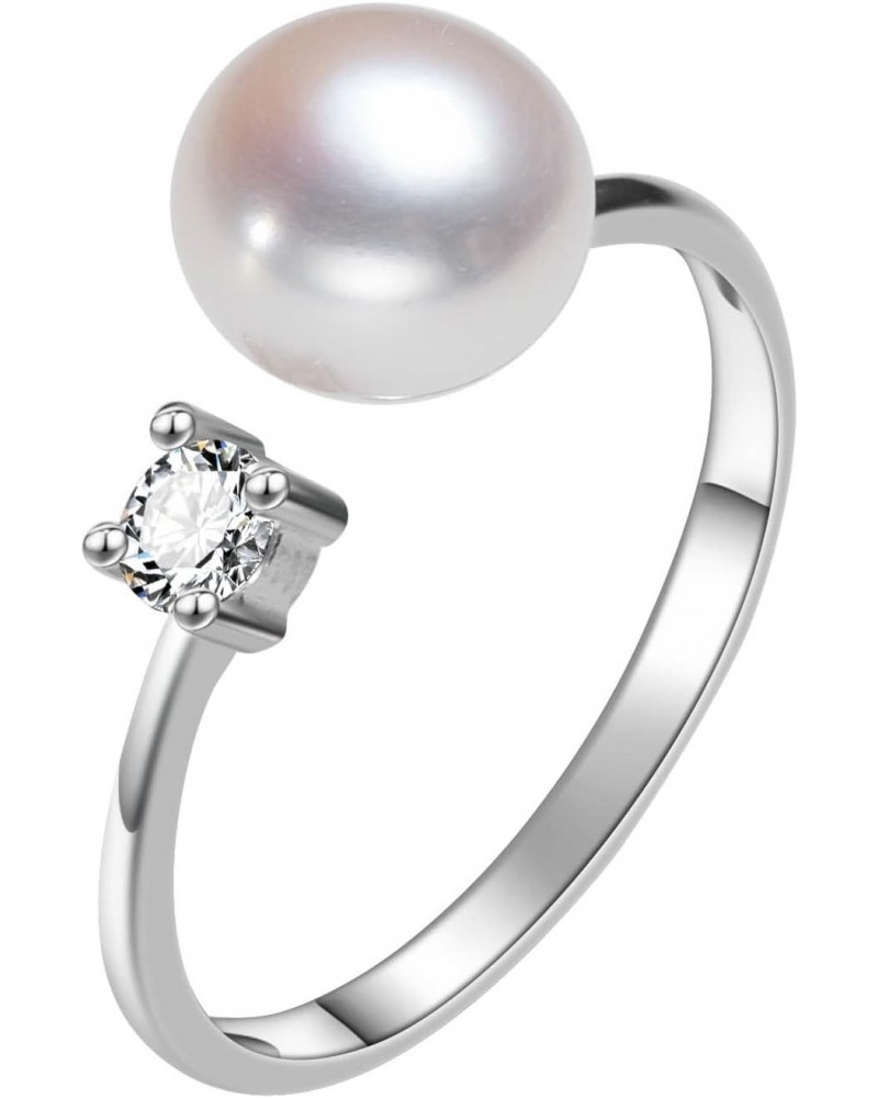 6mm Cultured Freshwater Open Band Pearl Ring $7.98 Rings