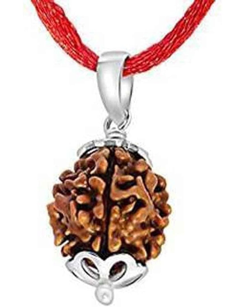 Choose Your Original Lab Certified Rudraksha 1 To 13 Mukhi Ganesha Gauri Shankar Silver Plated Pendant Astrological Shiva Jew...