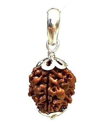 Choose Your Original Lab Certified Rudraksha 1 To 13 Mukhi Ganesha Gauri Shankar Silver Plated Pendant Astrological Shiva Jew...