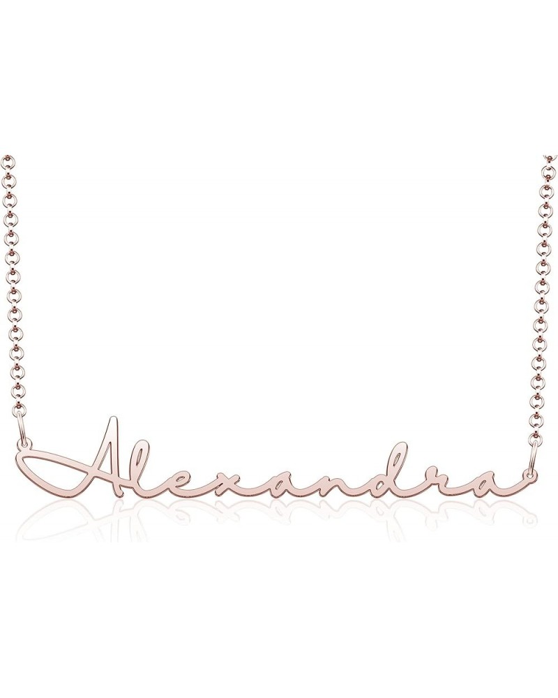 Personalized Personalized Cursive Script Cursive Script Name Necklace Stainless Steel Jewelry for Girls Cursive Script Name N...