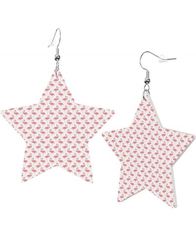 Leather Earrings Lightweight Faux Leather Earrings,Stars Dangle Earring Gift for Women Bird Design_2 $11.07 Earrings