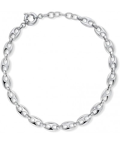 Statement Chain Necklace for Women, Silver-Tone 12mm $19.14 Necklaces