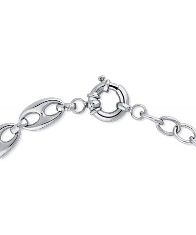 Statement Chain Necklace for Women, Silver-Tone 12mm $19.14 Necklaces