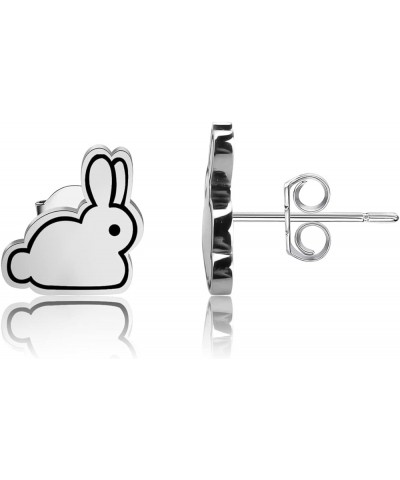 Animal Lover Gift Animal Stud Earring Animal Jewelry Animal Fan Gift Rabbit Stud Earring $5.45 Earrings