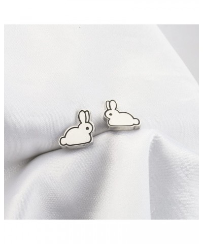 Animal Lover Gift Animal Stud Earring Animal Jewelry Animal Fan Gift Rabbit Stud Earring $5.45 Earrings