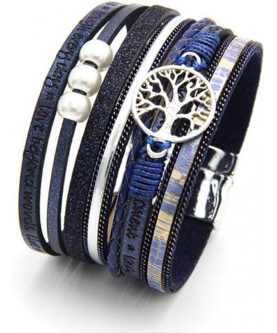 Women Tree of Life Leather Bracelets Multi-Layer Wraps Wristband Layered Wrap Bangle Cuff Bracelets for Friends Sisters Birth...