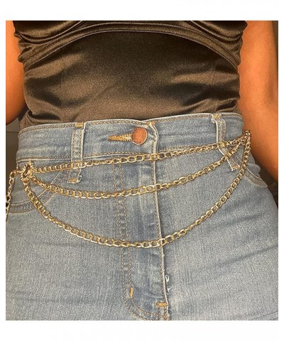 Chain Belt Chain Silver Chain Belt Gold Chain Belt with Chain Sunflower Butterfly Waist Chain Belt Plus Size Long B:gold- Med...