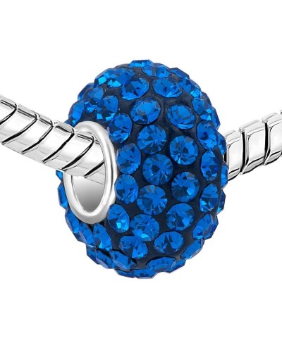 925 Silver Charm Beads For Bracelets Blue $10.43 Bracelets