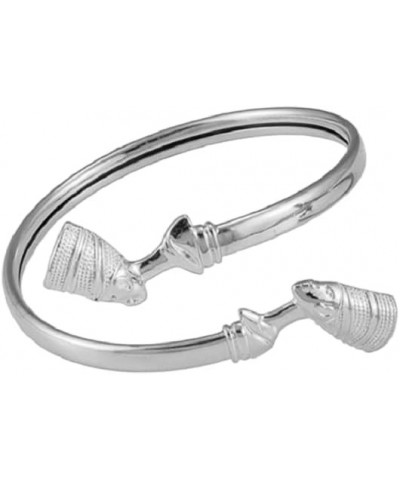 Egyptian Queen Nefertiti Cuff Bracelet African Ancient Egypt Bangle Jewelry Silver $13.07 Bracelets