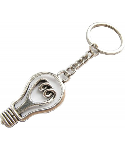 Light Bulb Necklace Keychain,Zipper Pull,Earrings, Lightbulb Jewelry Light Bulb Science Key Chain Light Bulb Keychain 6 $7.43...