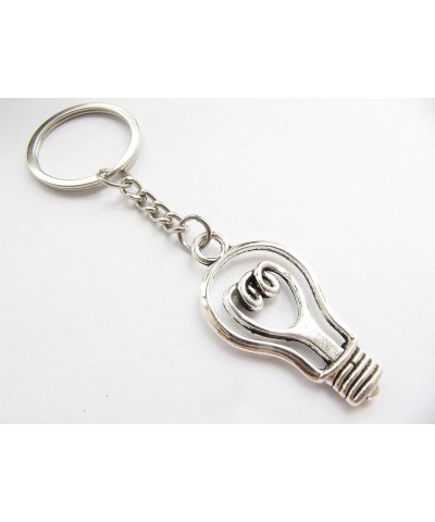 Light Bulb Necklace Keychain,Zipper Pull,Earrings, Lightbulb Jewelry Light Bulb Science Key Chain Light Bulb Keychain 6 $7.43...