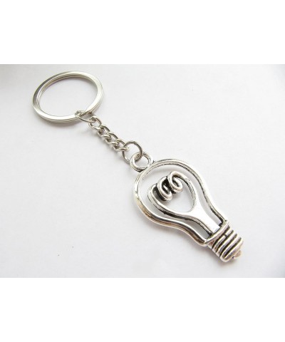 Light Bulb Necklace Keychain,Zipper Pull,Earrings, Lightbulb Jewelry Light Bulb Science Key Chain Light Bulb Keychain 6 $7.43...