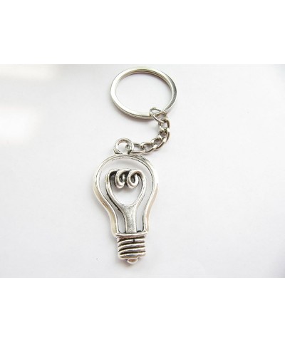 Light Bulb Necklace Keychain,Zipper Pull,Earrings, Lightbulb Jewelry Light Bulb Science Key Chain Light Bulb Keychain 6 $7.43...