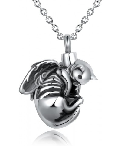 Turtle Angel Dog Butterfly Cremation Jewelry for Ashes Stainless Steel Urn Necklace Ash Holder for Women Men Angel Cat $10.06...