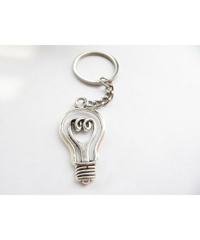 Light Bulb Necklace Keychain,Zipper Pull,Earrings, Lightbulb Jewelry Light Bulb Science Key Chain Light Bulb Keychain 6 $7.43...