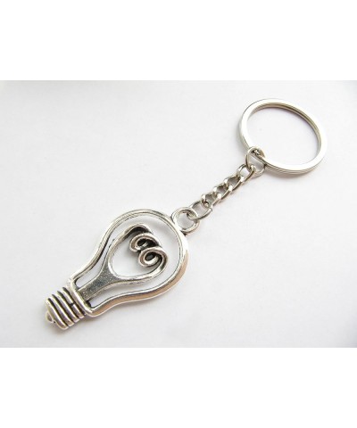 Light Bulb Necklace Keychain,Zipper Pull,Earrings, Lightbulb Jewelry Light Bulb Science Key Chain Light Bulb Keychain 6 $7.43...