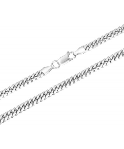 Solid 925 Sterling Silver 2MM,2.5MM, 3.5MM, 4MM Miami Cuban Chain Necklace- Lobster Lock-16-30"- Made In Italy 24 4MM $25.70 ...