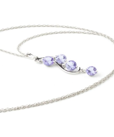 14k Yellow, White, Rose Gold Natural Tanzanite Drop Pendant Necklace White Gold 22.0 Inches $219.56 Necklaces