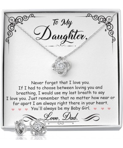 Birthday Gifts For Daughter Necklace, Father Daughter Gifts From Mom, Gifts For Daughter From Dad, Daughter Necklaces From Mo...