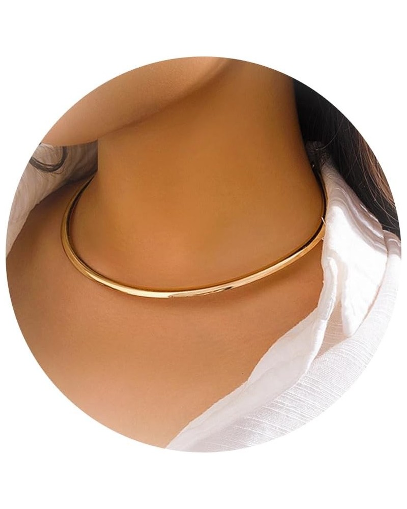 Choker Necklace for Women Sliver Collar Necklace Simple Statement Choker Necklace for Girls Cuban Choker for Girls Fashion Je...