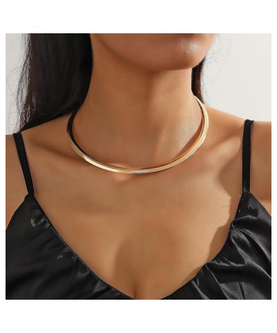 Choker Necklace for Women Sliver Collar Necklace Simple Statement Choker Necklace for Girls Cuban Choker for Girls Fashion Je...