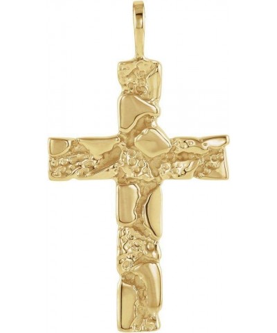 27x18mm Nugget Cross Crucifix Charm Pendant (27mm x 18mm) 27.00x18mm - 18k Yellow Gold $346.80 Pendants