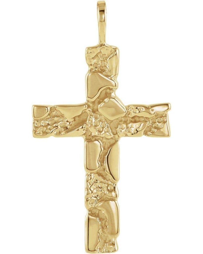 27x18mm Nugget Cross Crucifix Charm Pendant (27mm x 18mm) 27.00x18mm - 18k Yellow Gold $346.80 Pendants