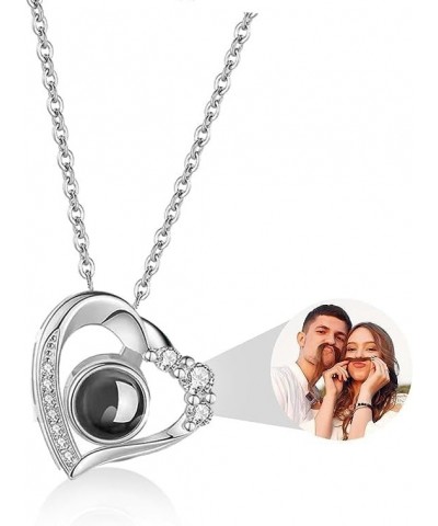 Create a Lasting Memory with Personalized Picture Necklace - Custom Photo Projection Pendant - Ideal for Romantic Love Gifts,...