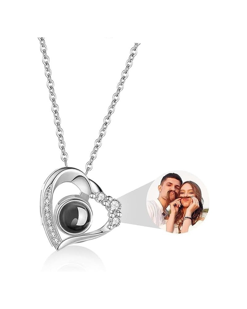 Create a Lasting Memory with Personalized Picture Necklace - Custom Photo Projection Pendant - Ideal for Romantic Love Gifts,...