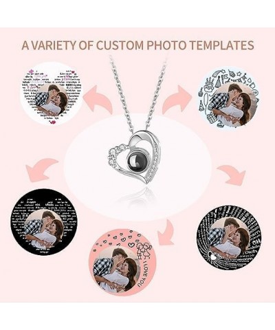 Create a Lasting Memory with Personalized Picture Necklace - Custom Photo Projection Pendant - Ideal for Romantic Love Gifts,...