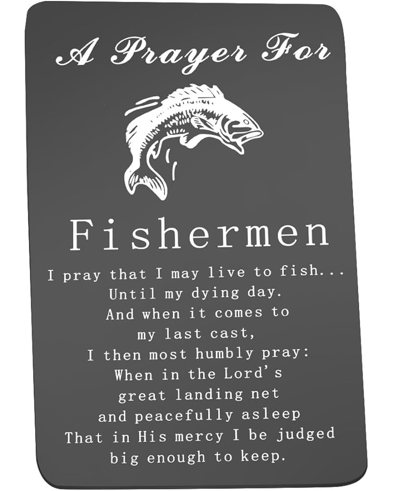 Fisherman Prayer Gifts Fishing Wallet Insert Christian Gifts Fishing Gift Fishermen Gift Fathers Day Gift For Dad Grandfather...