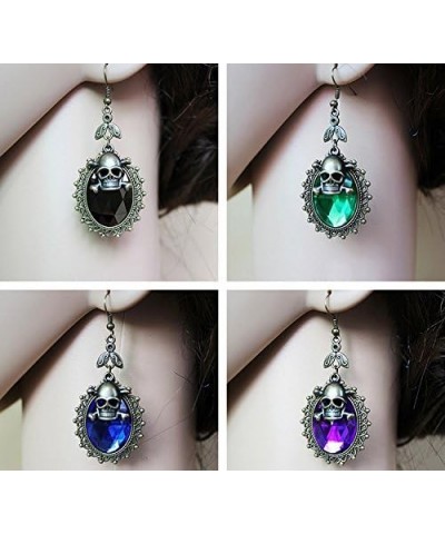 Black Lace Gothic Lolita Pendant Choker Necklace Earrings Set 51PU $8.54 Necklaces