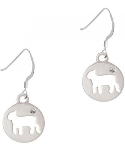 Lamb Silhouette - French Earrings Silver Tone $17.99 Earrings