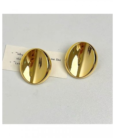 Chunky Gold Earrings for Women Statement Geometric Stud Drop Earrings Round Button Dangle Earring Trendy Jewelry Gifts $9.35 ...