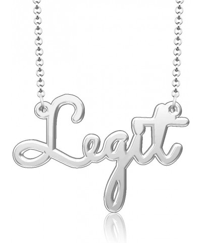 Personalized Stainless Steel Jewelry Inspirational Words Custom Name Necklace Legit $9.00 Necklaces